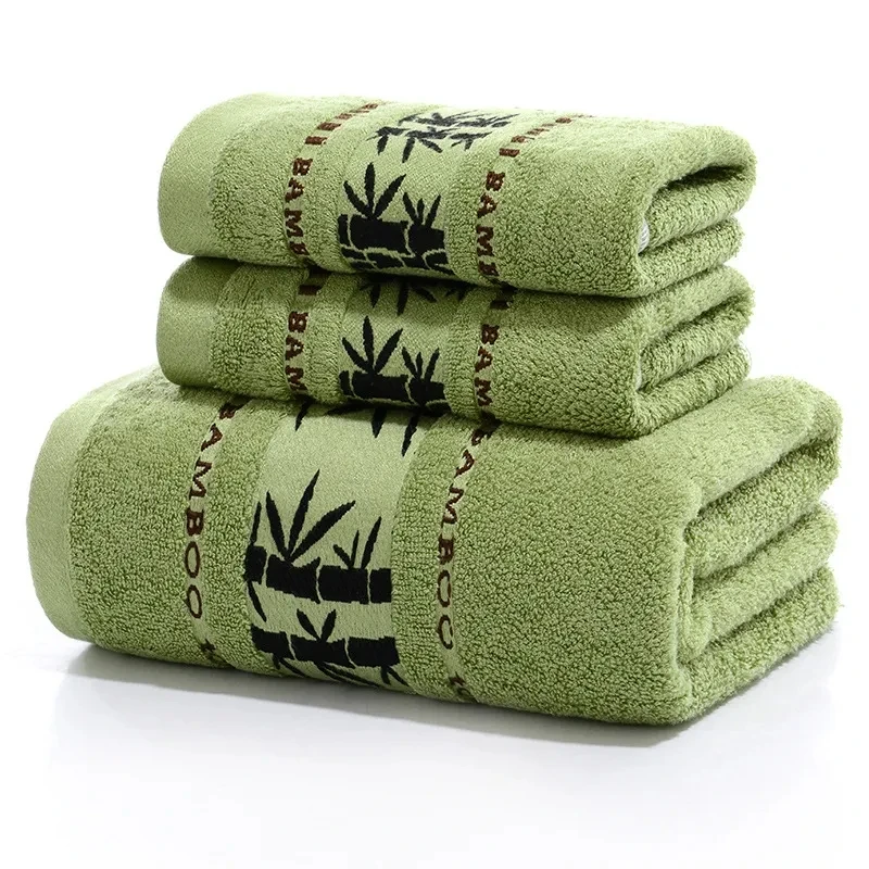 3Pcs Towels Sets Gr…