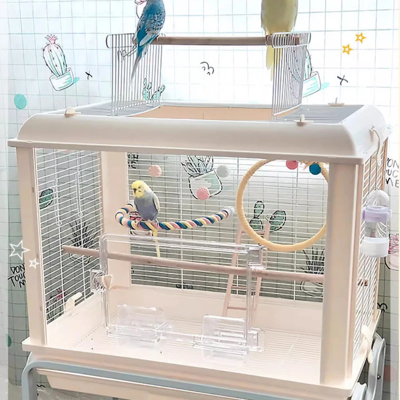 Palomas Parrot Birdcage Accessories Outdoor Budgie Periquitos Bird Cage Feeder Canarios Cage Pour Oiseaux Pet Furniture CY50BC