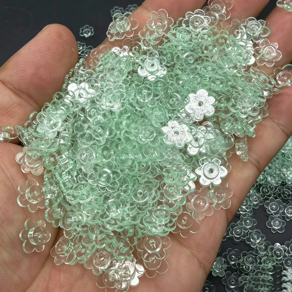 10mm 6 Petal Flower Particles Slime Fillers 100g Crunchy Squeeze Ball Fillers Pinch Heart Shape Stuffing Building Blocks