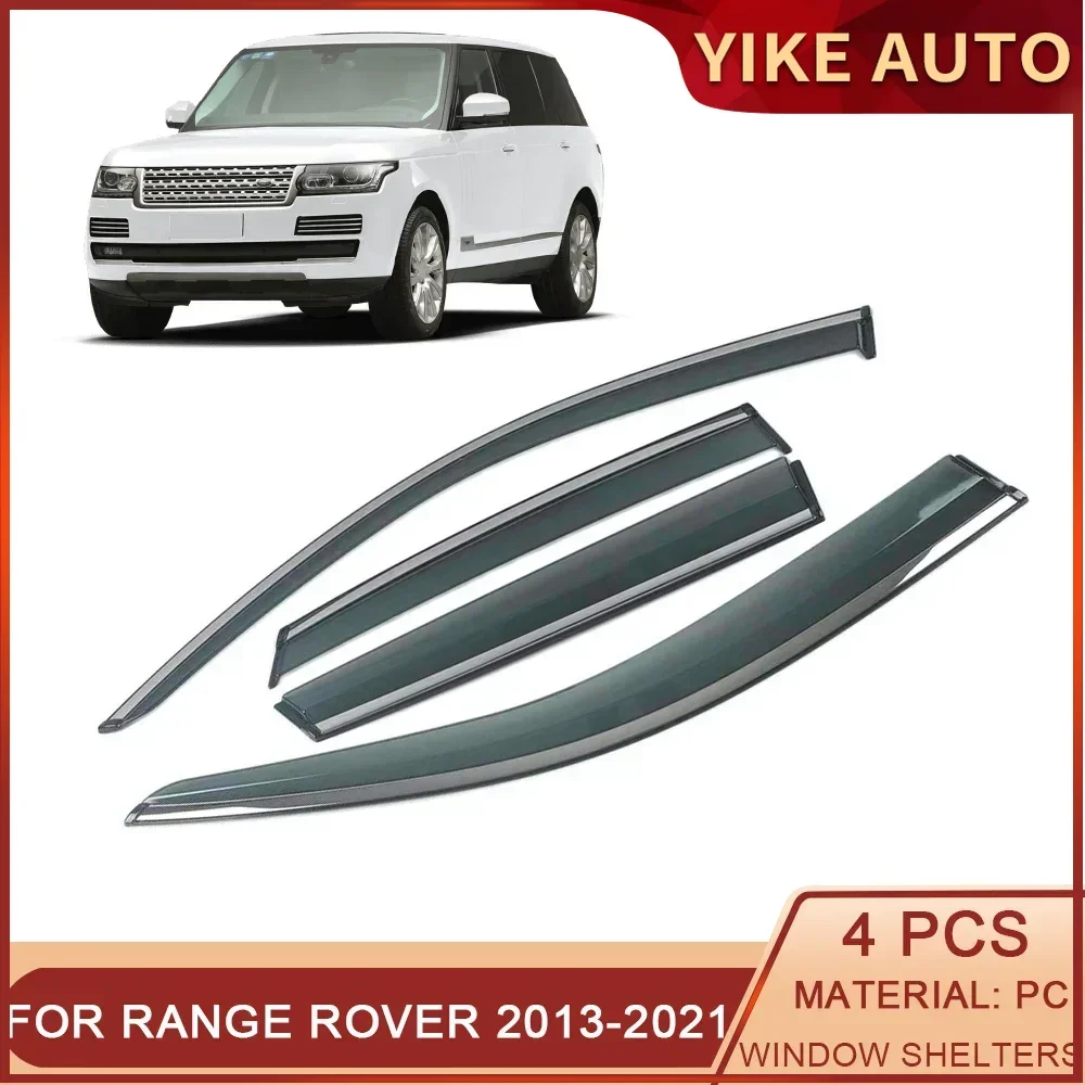 

For Land Rover Range Rover L405 2013-2021 Car Window Sun Rain Shade Visors Shield Shelter Deflector Cover Trim Frame Sticker