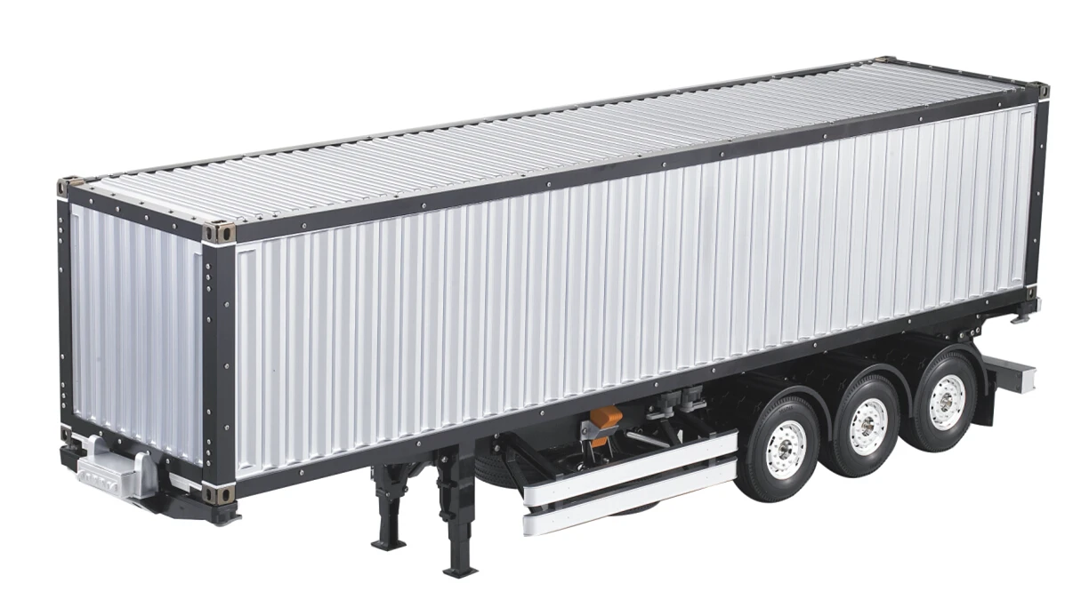 KIT 1/14 Scale RC 40ft Container Chasis Semi Tractor Trailer Unpaint Kits Version Model Toys Toucan RC Hobby TH01021-SMT1