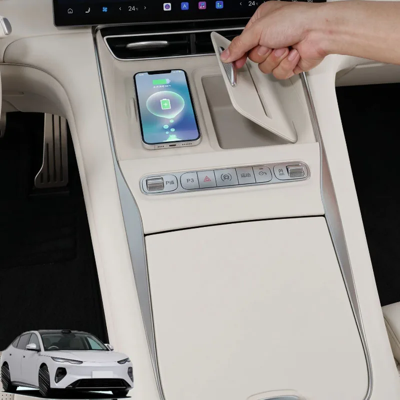 For BYD Seal 08 2026 2027 Car Central Control Wireless Charging Silicone Pad Anti-scratch Protection Pad Interior Car Accessory