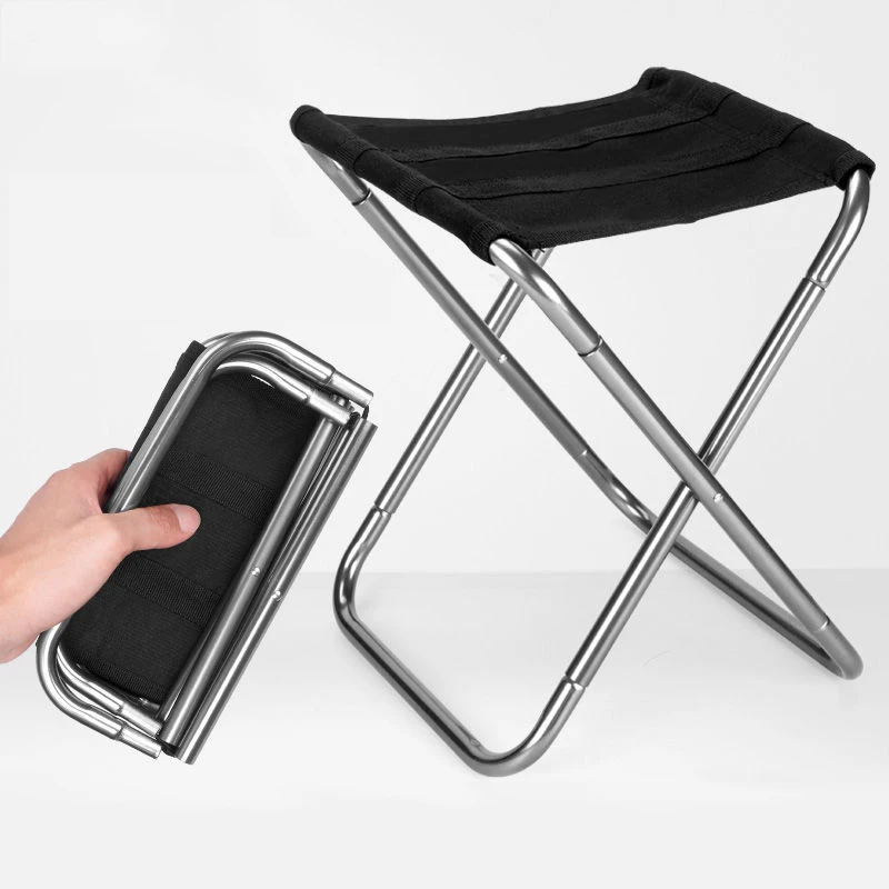 MUMUCC tabouret pliant en fer robuste chaise de Camping Portable pour la pêche en plein air tabouret d'urgence balcon tabouret en métal en gros
