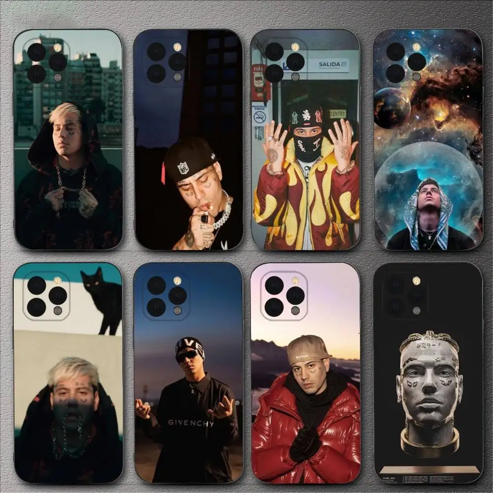 

D-Duki Rapper Phone Case For iPhone 16,15,14,13,12,11,XS,XR,X,8,7,Pro,Max,Plus,mini Silicone Black Cover