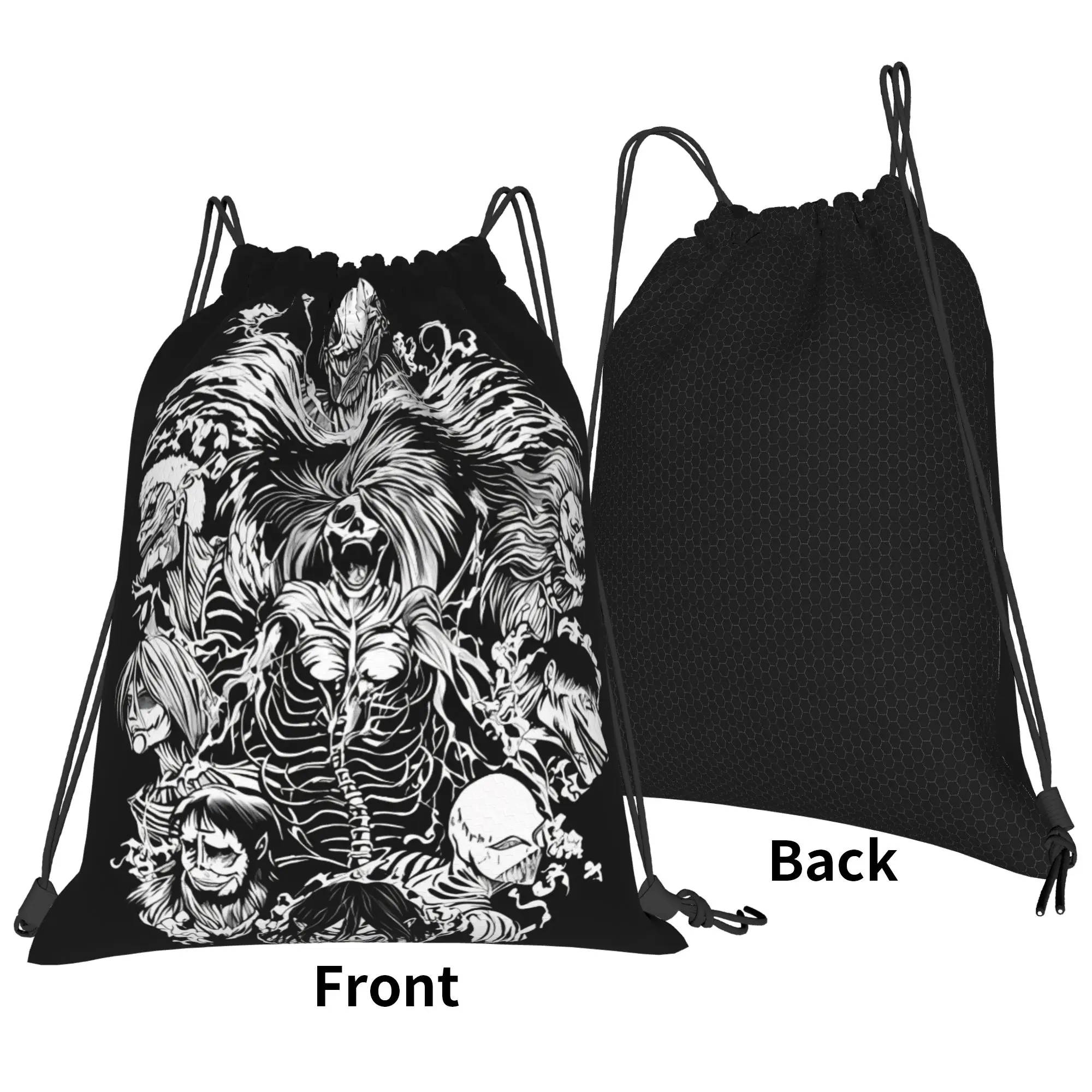 The Nine Giants aAttack-on-Titan Portable Sports Riding Gym Drawstring Storage Sporty Backpacks