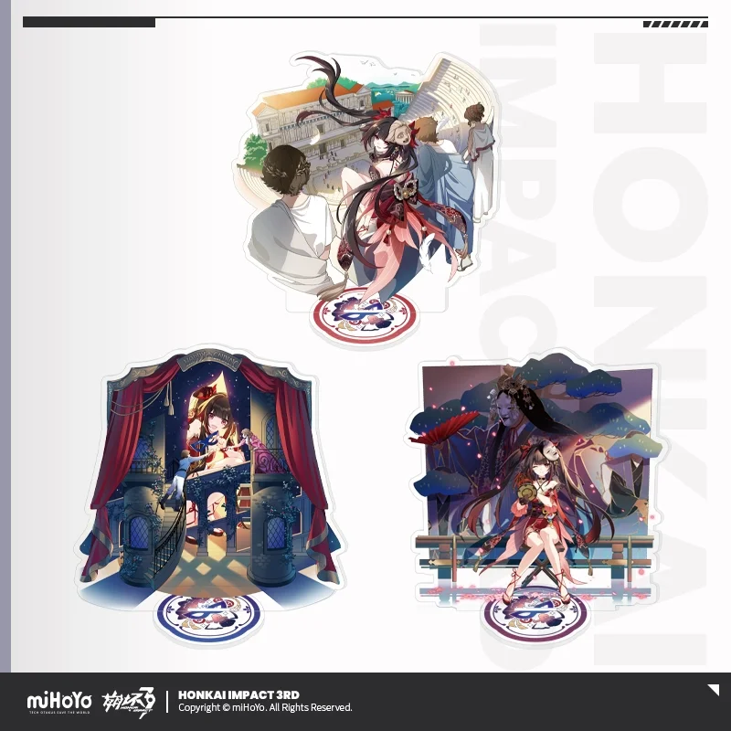 Sunsyea Honkai Impact 3rd Official Merch miHoYo Original Authentic GXQYSH Theme Series Sparkle Badge Set Acrylic Stand