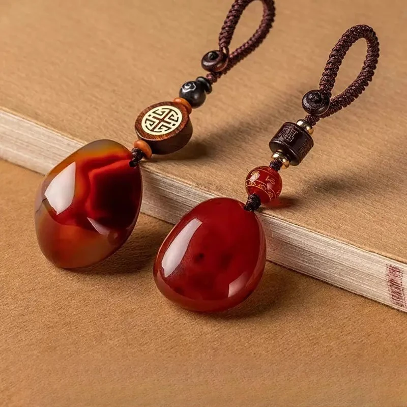 

Silk Agate Car Keychain