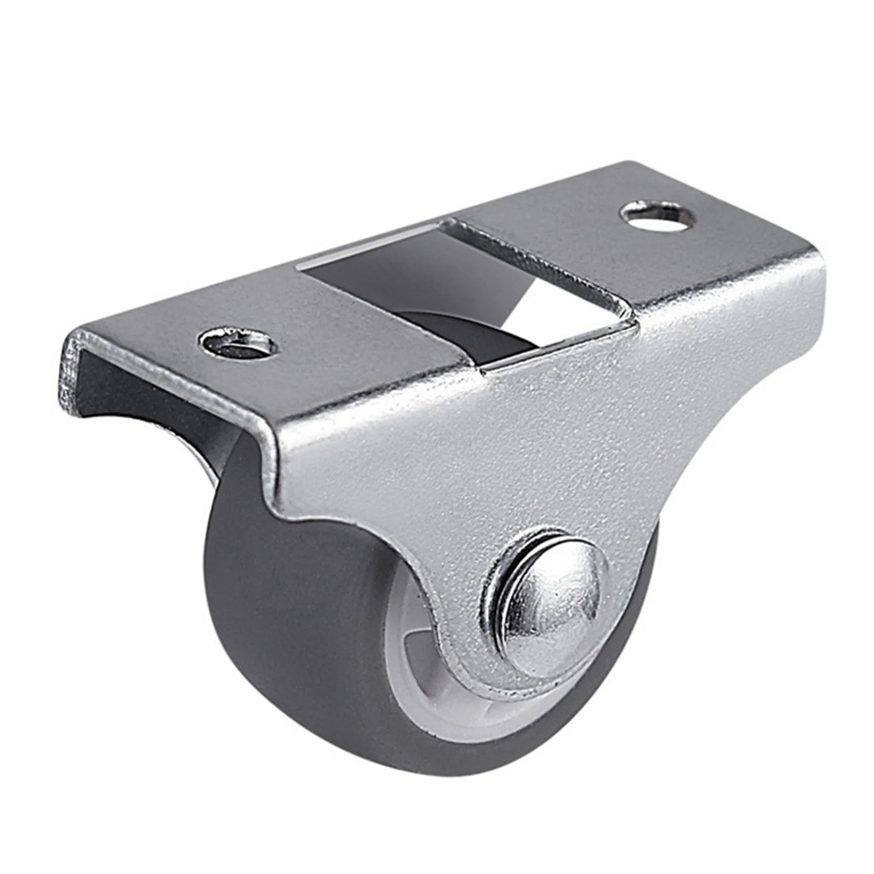 AS60-16PCS TPE zwenkwielen Duty vaste zwenkwielen met stijve niet-draaibare basis kogellager trolley wielen bovenplaat 1 inch