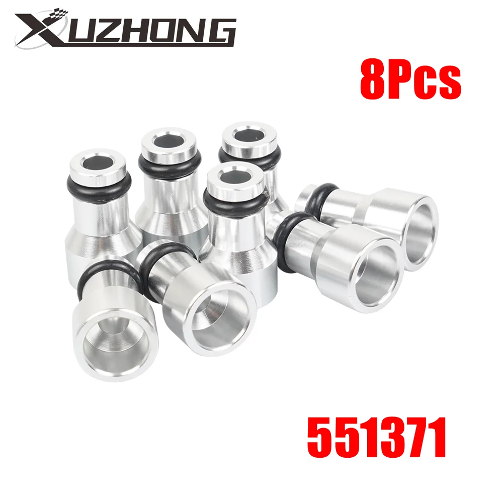 551371 8Pcs Silver Fuel Injector Connector LS1 Fuel Injector to LS Truck Injector Fuel Injector Spacers Convert FP-1101