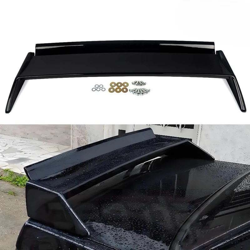 Für BMW E30 Flügel Glänzend Schwarz 3er Serie 318i 318is 320i 325i 325e 325is 325ix 1984-1992 Heckspoiler M3 EVO Stil Kofferraumdeckel Lippe