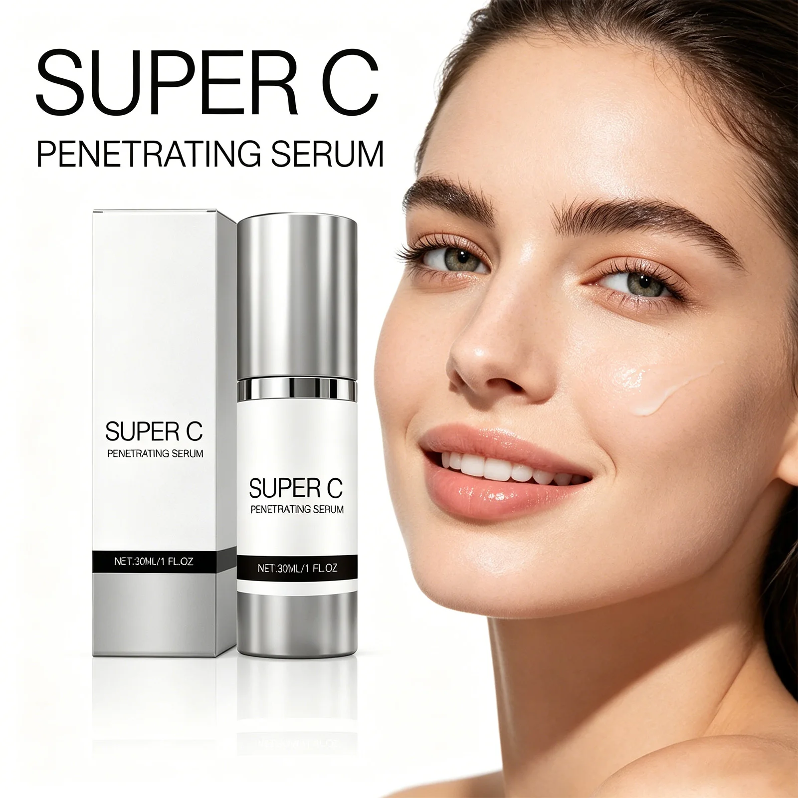 Vitamin C Facial Essence Firming Tightening Face Pore Nourish Dark Spot Remover Repair Pore Shrinking Face Daily Skin Care 30ml