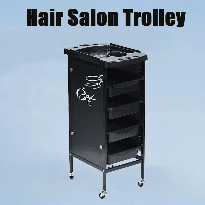 

Hair Salon Trolley, Stylist Tool Cart, High-end Perming Dyeing Equipment, Barber Shop Organizer, Mobile Beauty Station