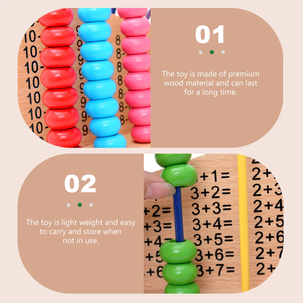 لعبة Rekenrek للأطفال الرياضيات الحسابية الخرزة ألعاب الرياضيات تعلم التعليم المبكر #4