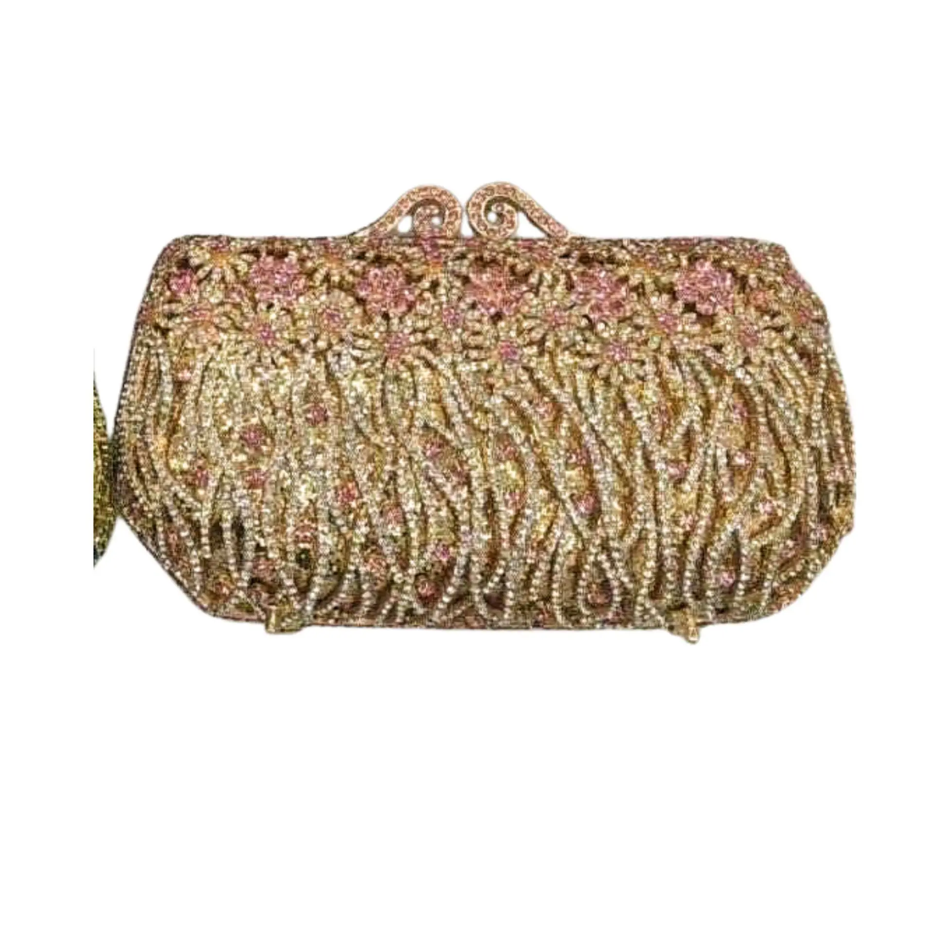 

Green/Purple/Black Color Diamonds Crystal Evening Bags Women Metal Minaudiere Clutch Purse Bridal Wedding Party Handbags