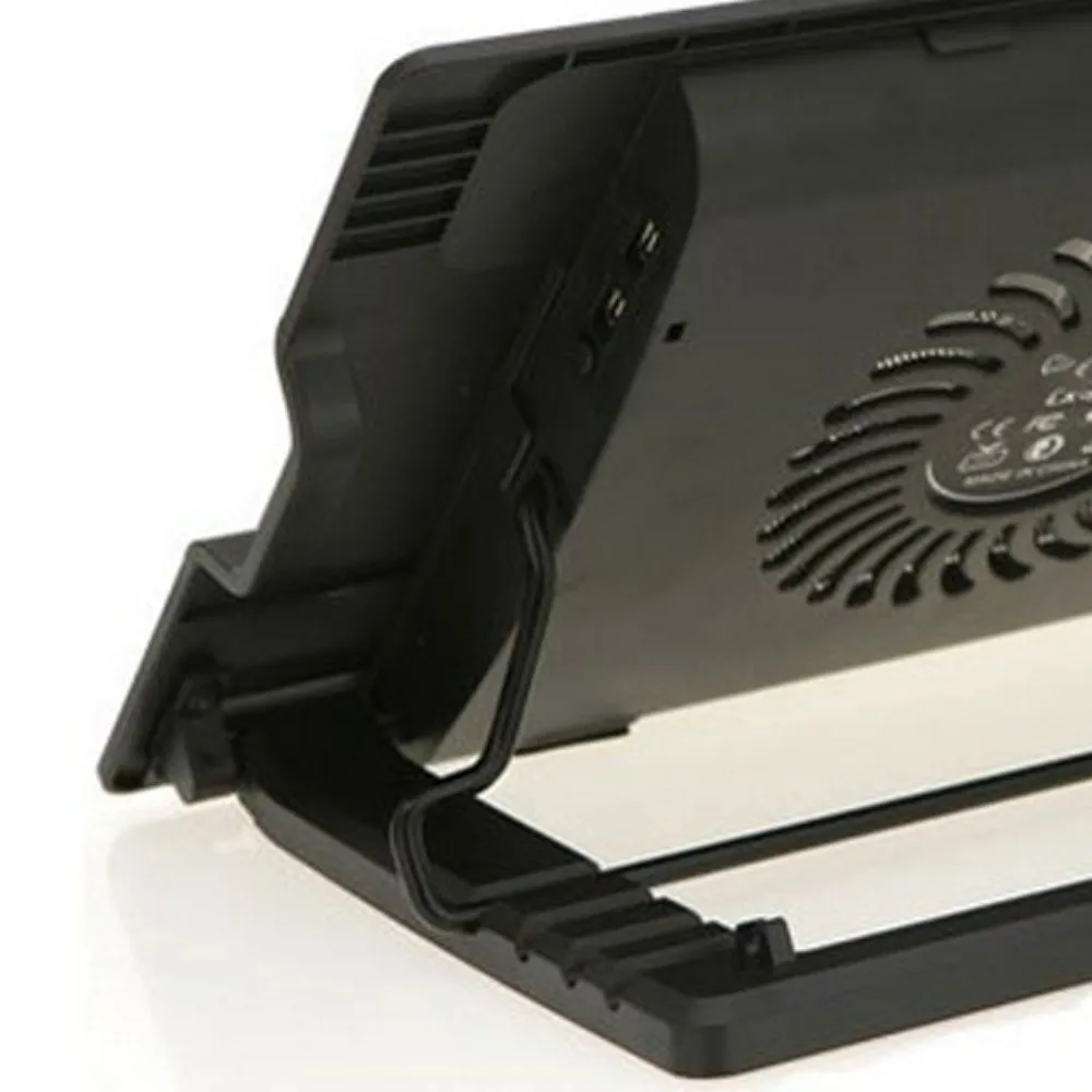 

Adjustable Laptop Cooling Fan Pad Heat Dissipation Portable Laptop Cooler Base Stand Two USB Port 15.6 Inch