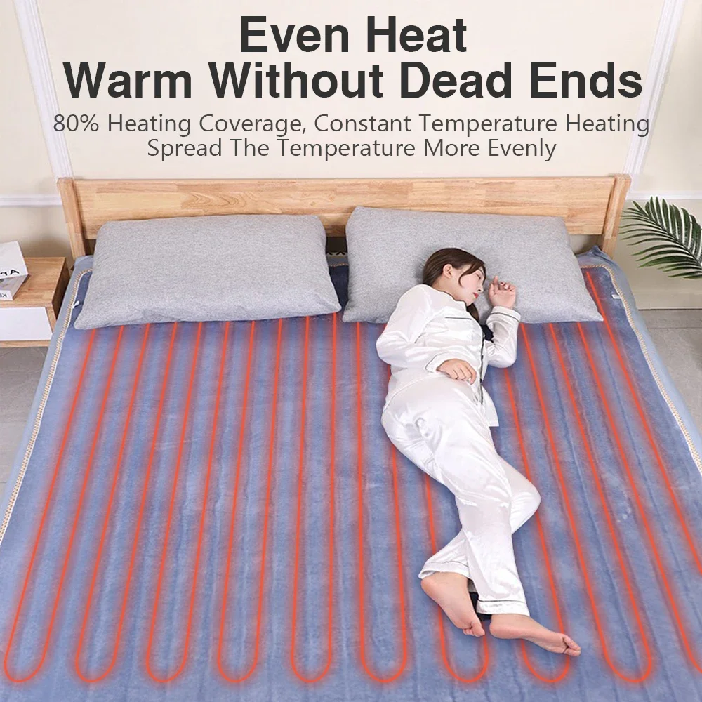 

Electric Blankets Thicker Heaters Home Bed Sheet Thermal Mats Heating Mattress Winter Thermostat Double Body Warmer Pads 220V EU