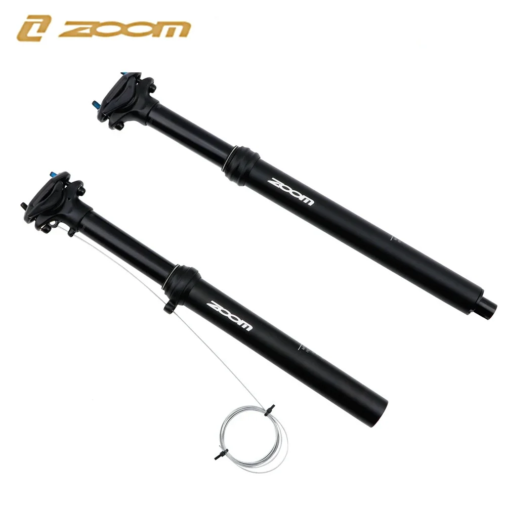 

ZOOM 30.9/31.6mm Aluminum Alloy Mountain Bike Line Control Dropper Seat Post Road Bicycle Height Adjustable Seatpost