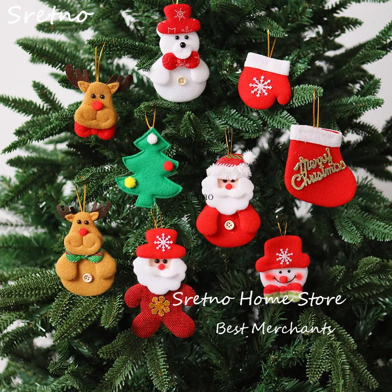 

SRETNO Christmas Decorations Christmas Tree Creative Pendant Wings Angel Elderly Pendant Bell Door Hanging Children's Gift