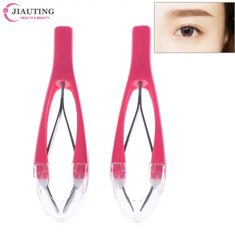 1pcs Professional Automatically Retractable Stainless Steel Slant Tip Hair Removal Eyebrow Tweezer Makeup Tool עיצוב גבות מקצועי