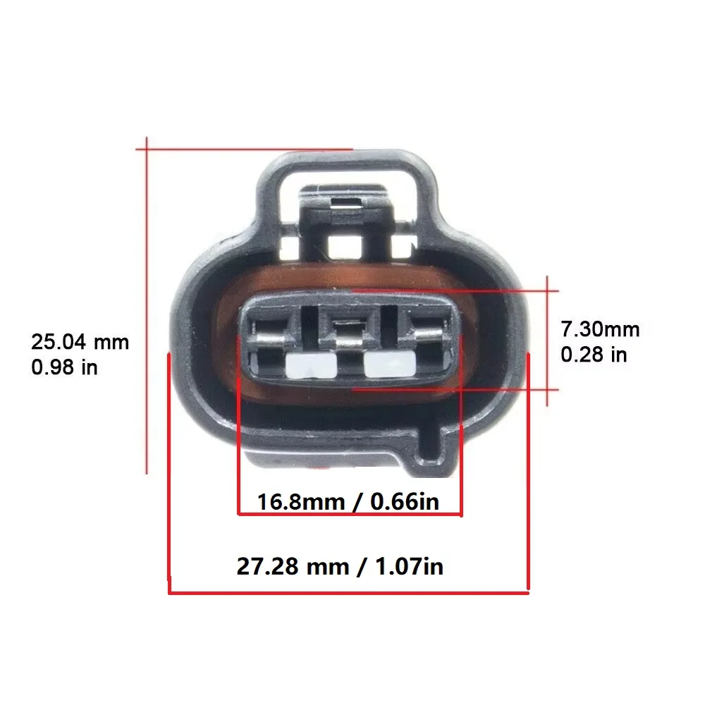 3 Way Connector for Toyota Gearbox Vehicle Speed Sensor (VSS) W58 R154 - LX12 83181-12020 / 83181-12040 / 83181-35080