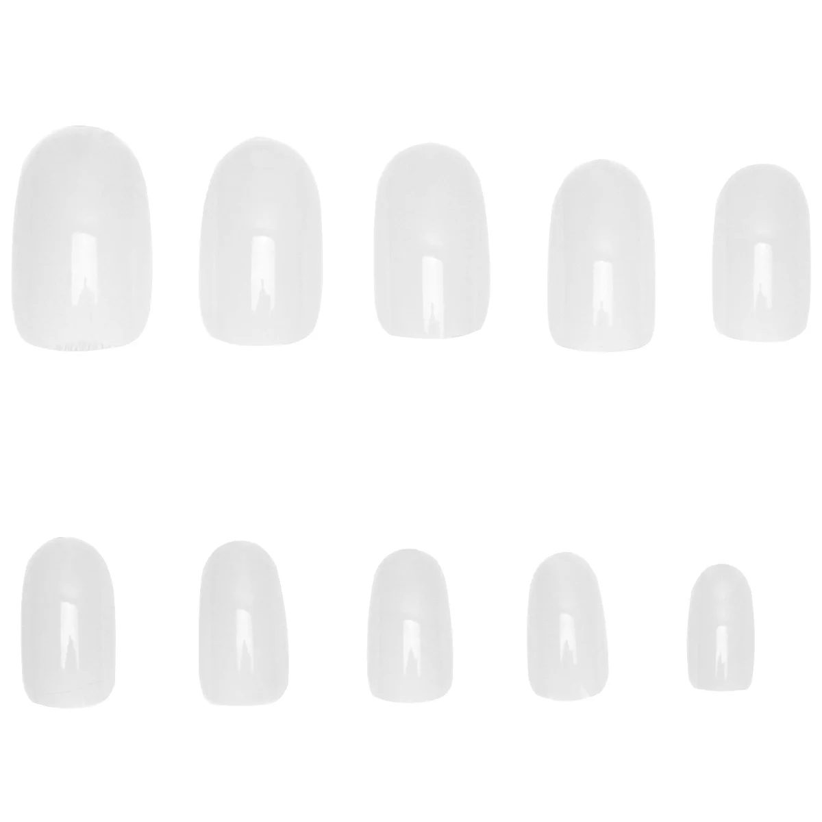 

1Set Nail Tips Fake Nails Natural Color Easy Apply for Unique Nail Art DIY Decorations Party Manicure Stickers