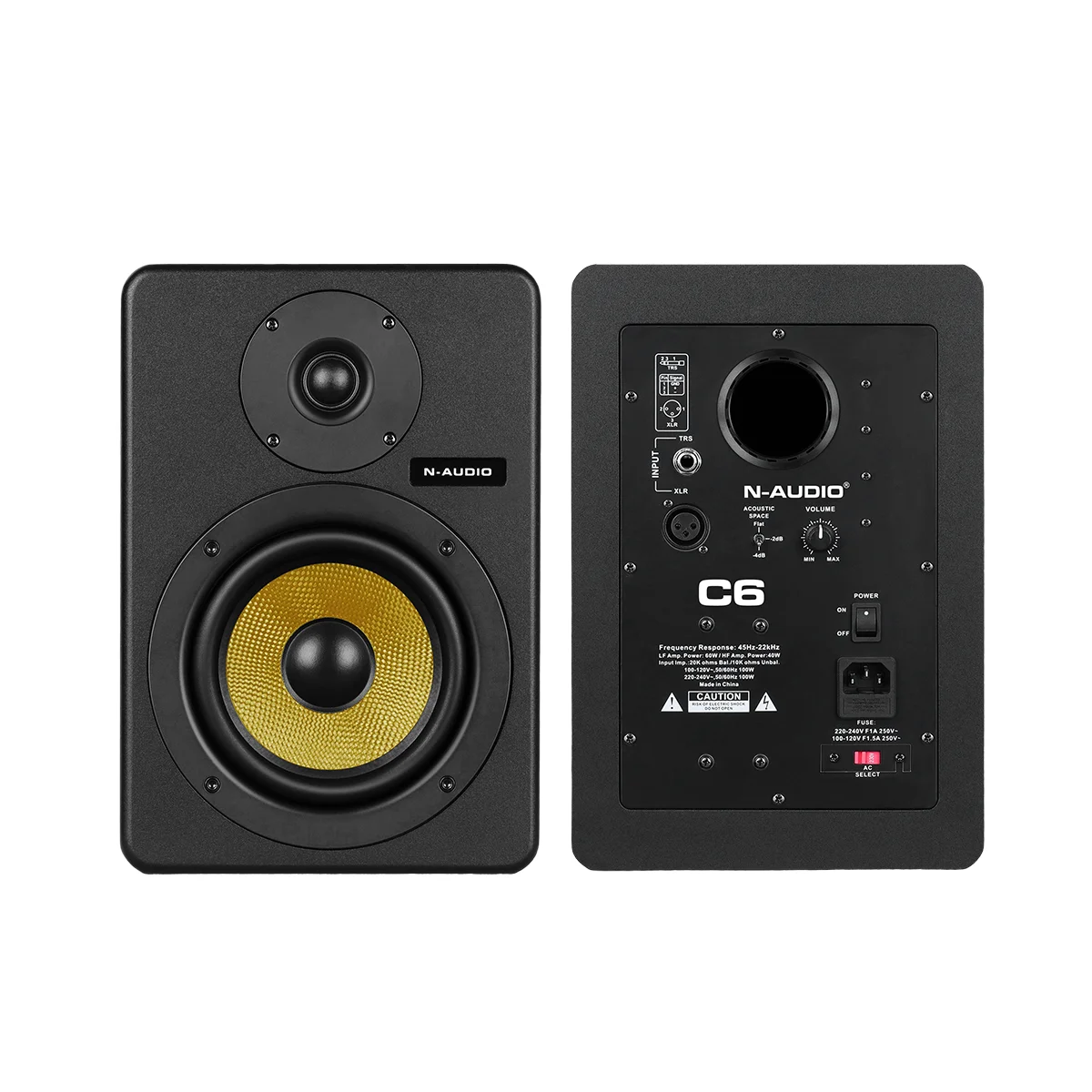 

N-Audio C6 Series Professional 6-Inch Active Good Sound Quality For Studio Church Senior Wood