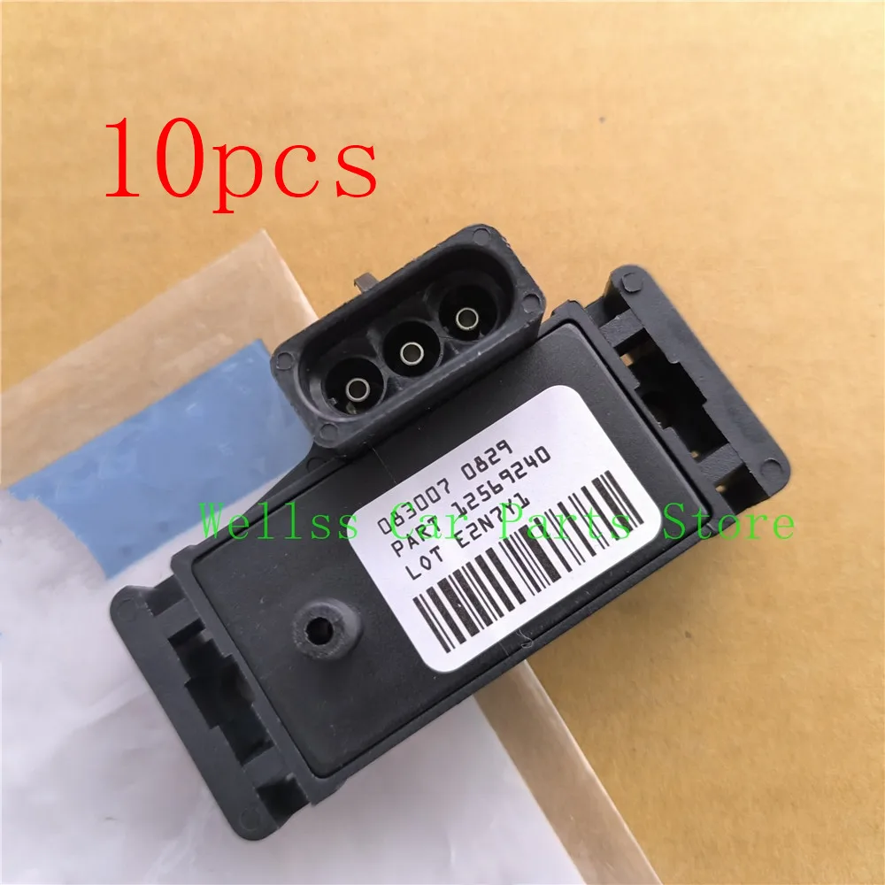 10X 12569240 Manifold Absolute Pressure Sensor 16137039 16017460 12247561 For Chevy GMC Buick GL8 Pontiac Isuzu Jeep Cadillac