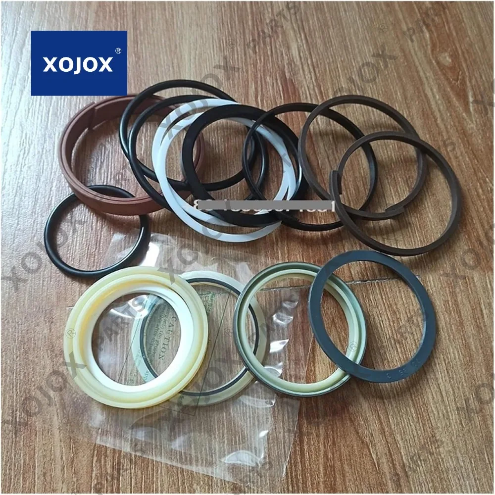 

XOJOX Hydraulic Boom Cylinder Seal Kit Oil Cylinder Repair Kit For Excavator EC140(Size:S-F Quality)