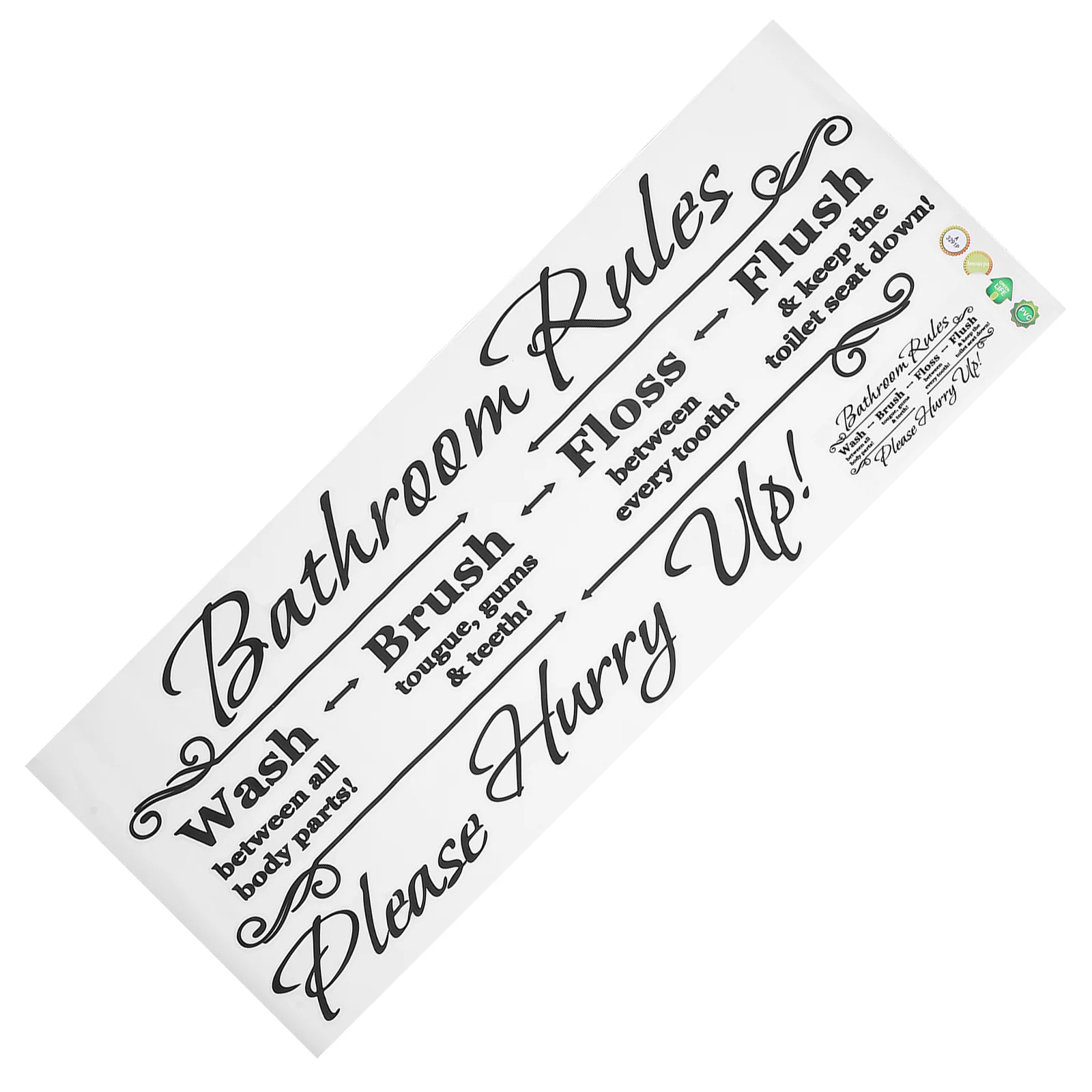 

Wall Stickers Removable Pvc Decals For Bathroom Home Decor Easy Apply Remove Reuse Bathroom Wall Decor No Residue