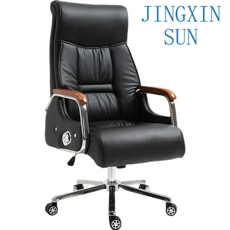 Boss Executive Office Chair Handle Swivel Footrest Wheels Lumbar Back Support   Leather Stretch Silla Room Furniture