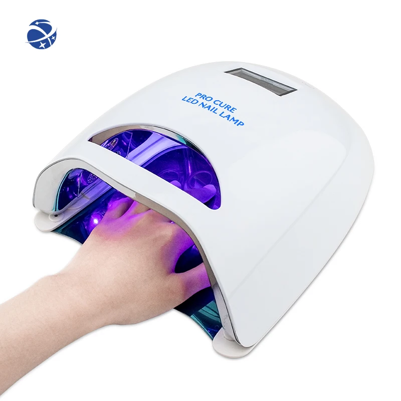 

48w Manicure Hot Sale Popular Ice Flower Gradient Blue Smart Cordless Fast Drying Light LED UV Lamp for Nail