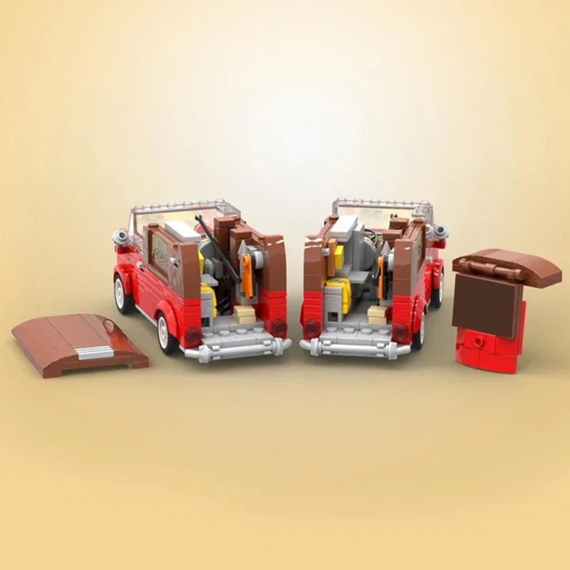 Modèle de voiture de ville, briques de construction Moc, transport classique, voiture MK1, technologie, blocs modulaires, cadeaux, jouets de Noël, ensembles de bricolage, assemblage