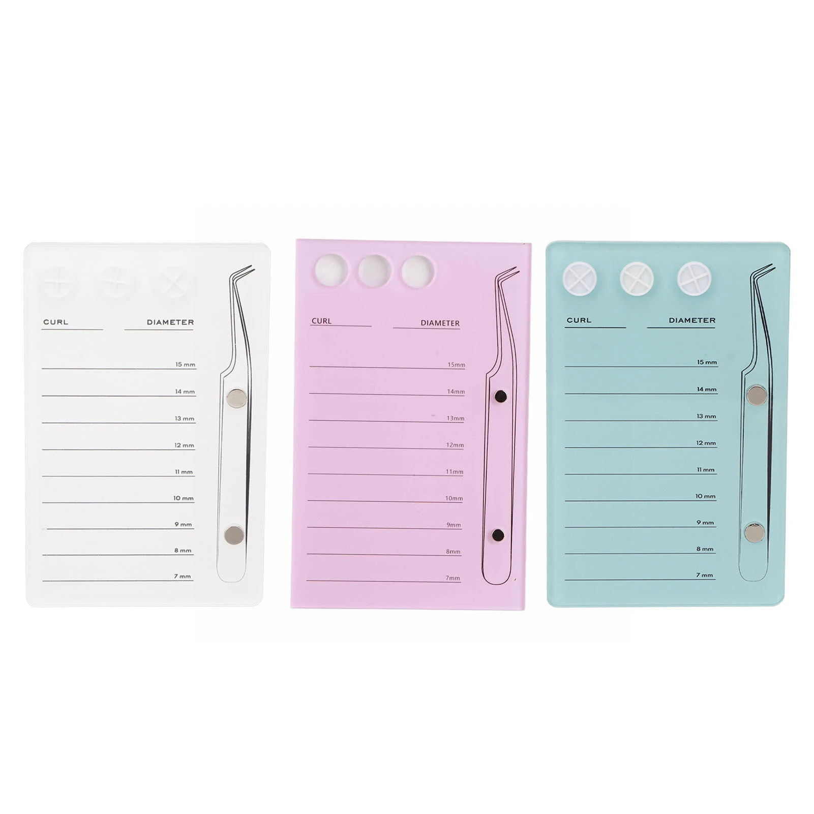 

Eyelash Holder Eyelash Extension Glue Pallet Acrylic Board for False Eyelashes Pad Lash Makeup Tools