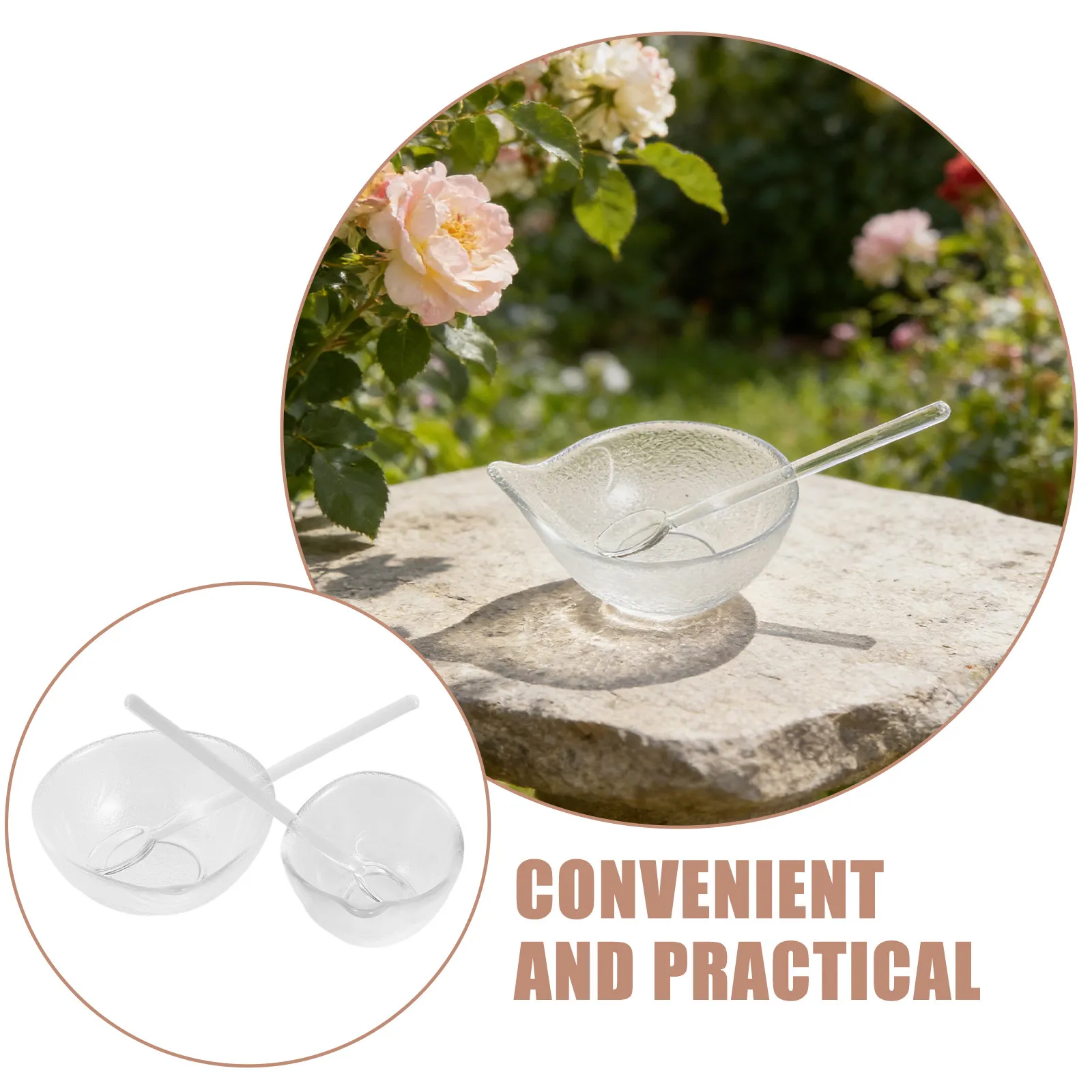 

Набор из 1 прозрачной стеклянной чаш для смешивания масок для лица, инструменты для самостоятельного приготовления масок, принадлежности для косметологов, для использования в салонах