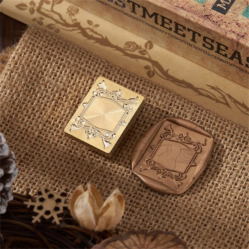 إطار صور سلسلة ختم من الشمع ختم ختم الشمع Stamps النحاس الشمع ختم رئيس للمغلفات هدية الزفاف التفاف الديكور #2