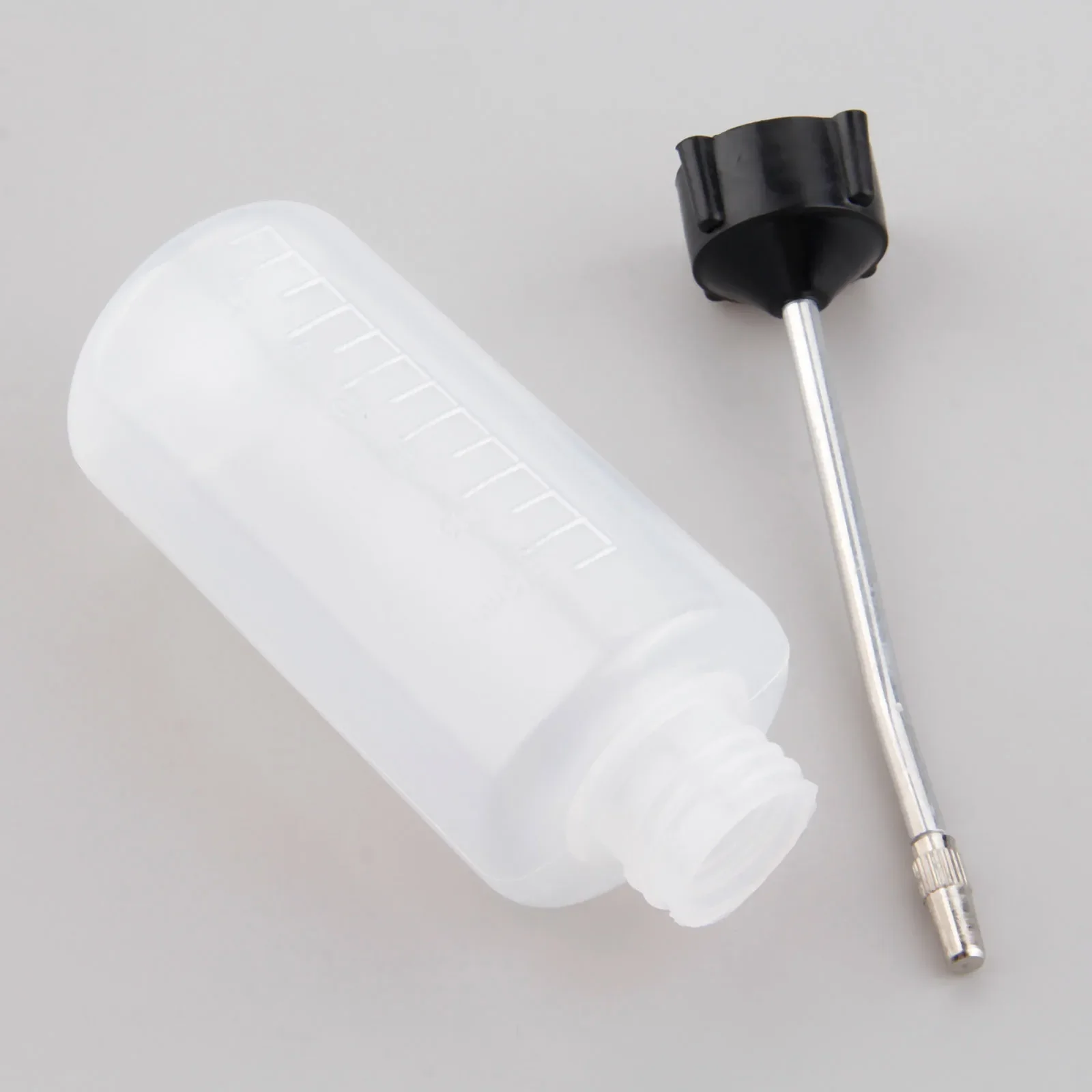 Engrasador de plástico con cabeza de hierro de boca larga de 120 ML, herramienta para máquina de repostaje, botella de aceite vacía, engrasador para máquinas de coser industriales domésticas