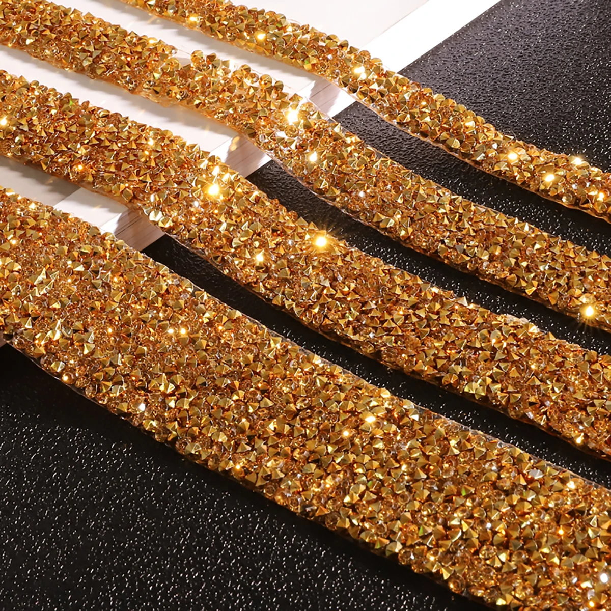 1yd crystal silver rhinestone decorative strip, rhinestone belt, DIY rhinestone self-adhesive rhinestone decorative strip, cloth