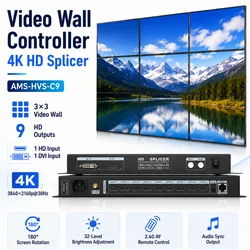 C4 C9 4K video wall splicer 1X2 1X3 1X4 2x2 2x3 3x2 4X2 2X4 3x3 TV Video Wall Controller LED LCD multi video Screens Processor