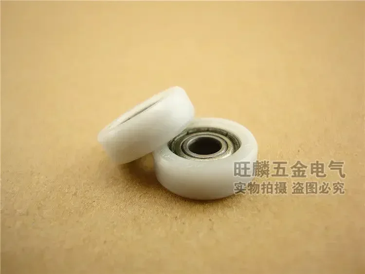 5x17x6mm Flat Wheels for Doors & Windows - 10PCS Nylon Rollers Smooth Sliding Track Replacement Parts