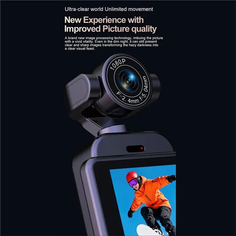 

B47C 1080P Handheld Pocket Wi-Fi Camera Handheld Vdeio Recorder Camera Wearable Sports Camera Cycling Recorder
