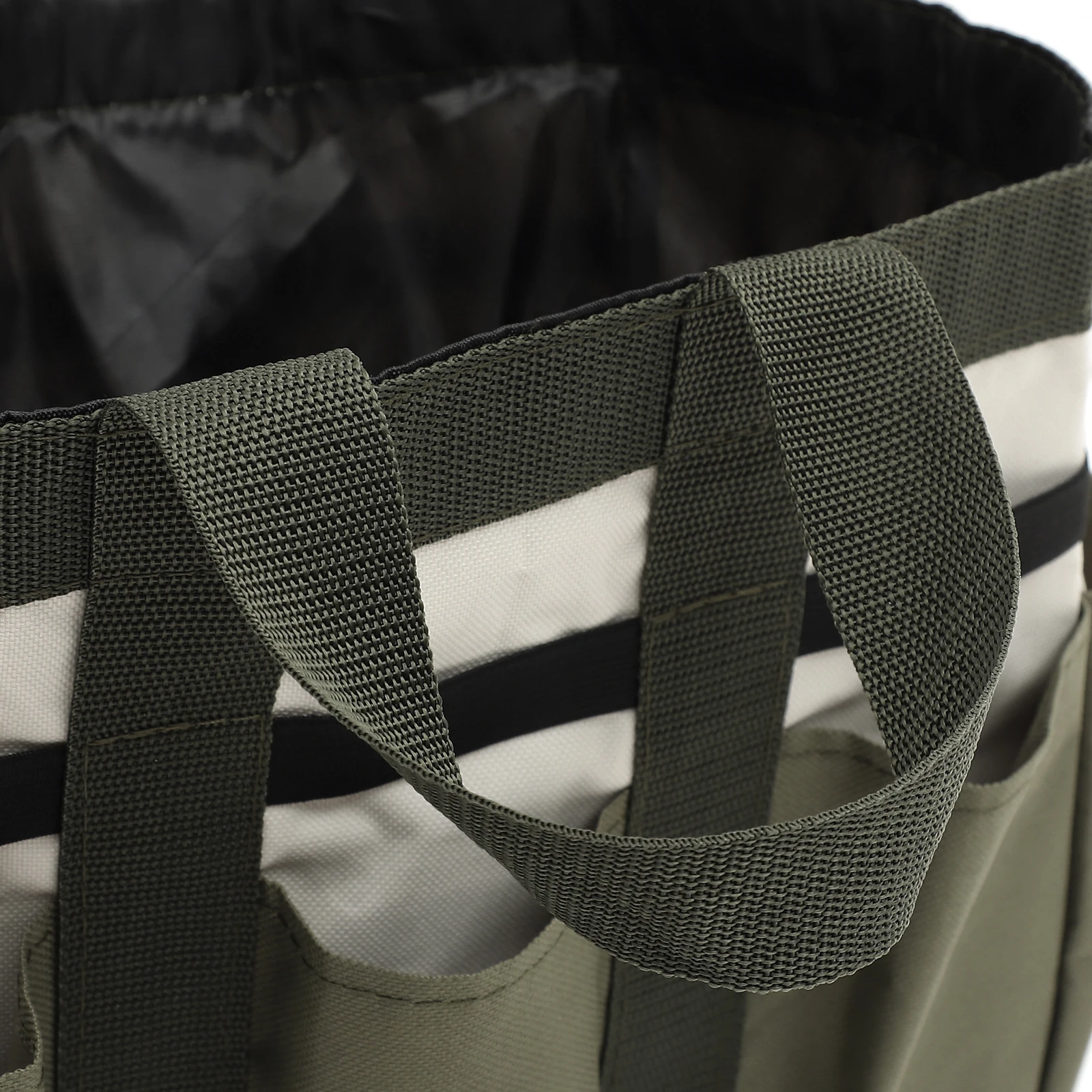 

1pc Garden Tool Bag Canvas Multi Pocket Portable Drawstring Storage Pouch For Outdoor Garden Tools Organization Pouch