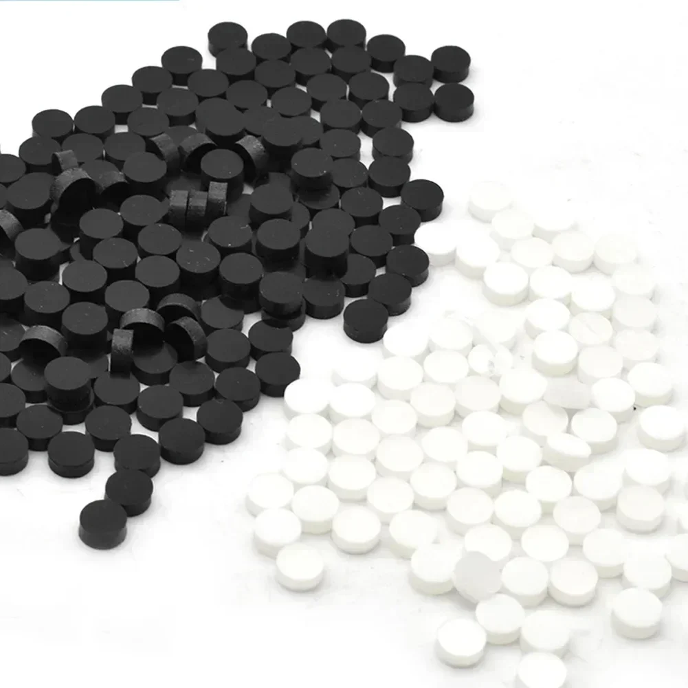 100pcs Inlay Dots Acrylic Fretboard Fingerboard Dots Inlay Markers Replacement Parts Guitar Accessories 6mm White Black