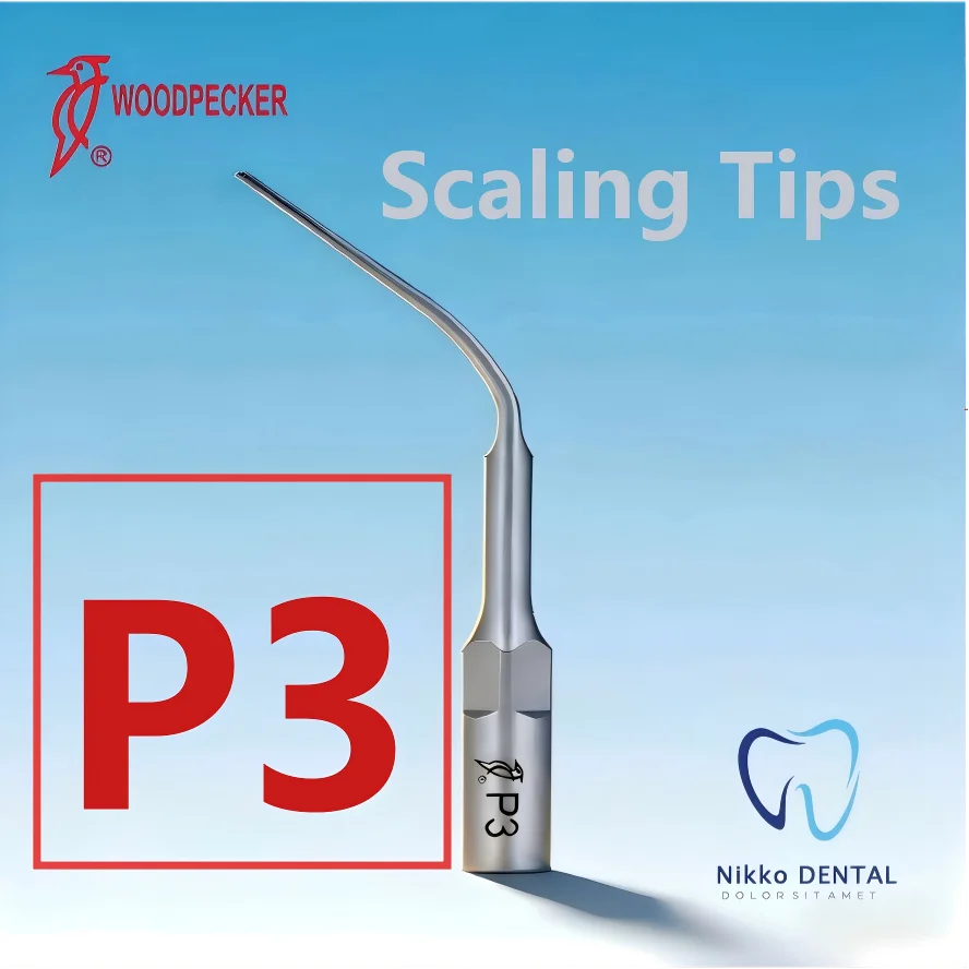 Woodpecker Dental  Ultrasonic Scaler Tips P3 Scaling Tips Dentistry Material Fit EMS And Woodpecker Scaler Handpiece