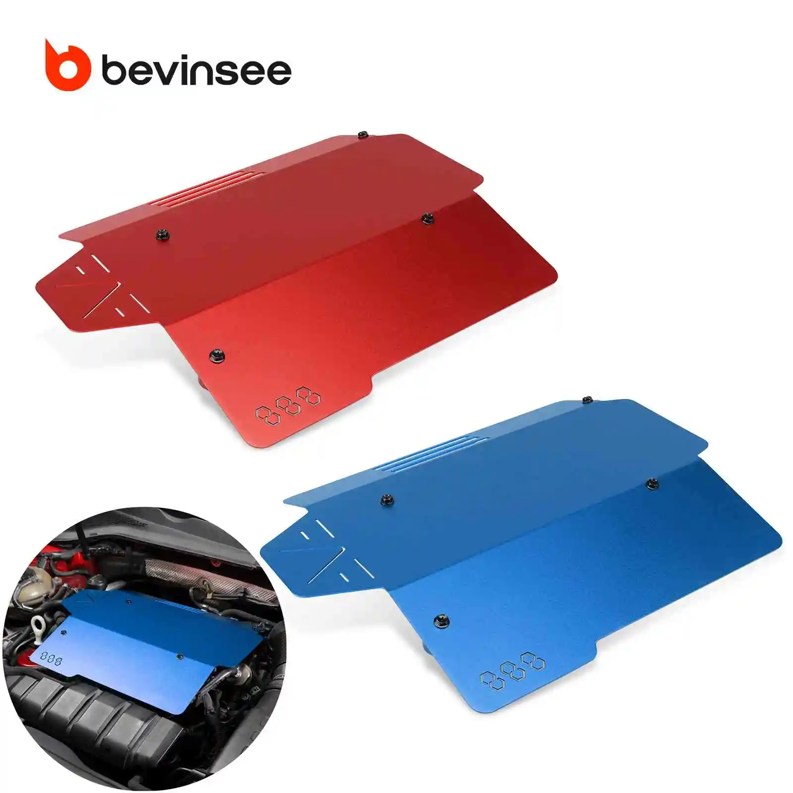 

Aluminum Engine Cover for VW for Golf 7/7.5 GTI R for Jetta GLI for Atlas for Arteon for Alltrack for SportWagen, for Audi A3 8V