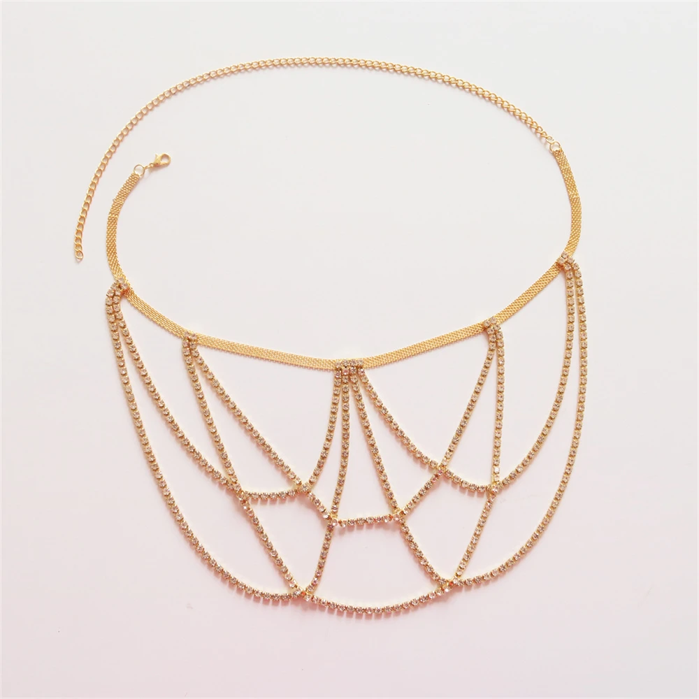 1pc Rhinestone Elasticity Sexy Leg Thigh Chain Body Jewelry for Women Night Club Crystal Leg Body Chain Accessories Gift