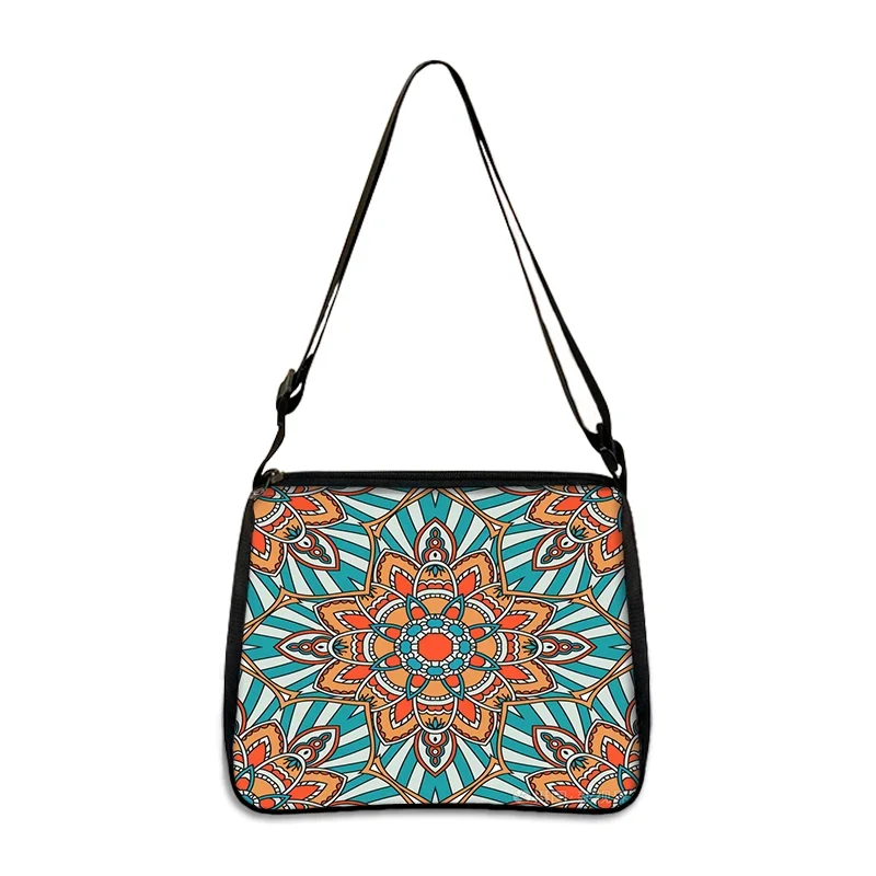 Classics Bohemia Mandala Shoulder Bag Women Ethnic Flowers Leisure Handbags Small Clutch Purse Phone Holder Bags Shopping Bag