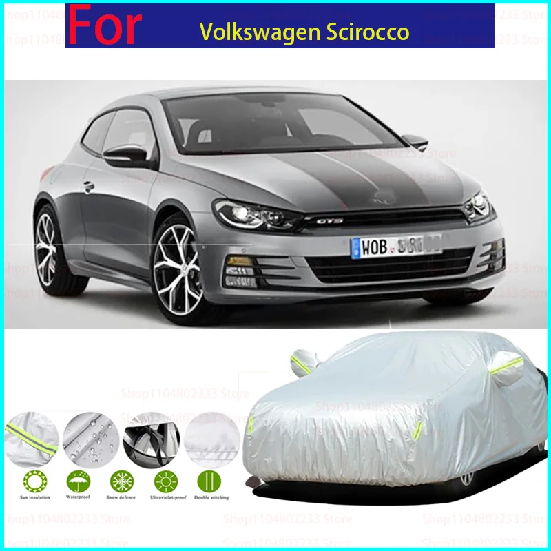 

Car Covers Outdoor Waterproof Sun Rain Snow Protection UV Auto Cover Universal SUV/Sedan For Volkswagen Scirocco Car Accessories