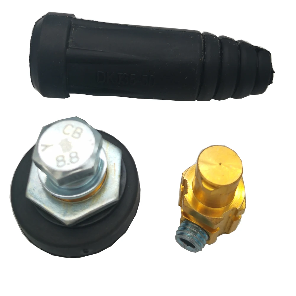 Welding machine quick plug socket welding wire pure copper connector 10-25 European style quick plug terminal terminal accessori