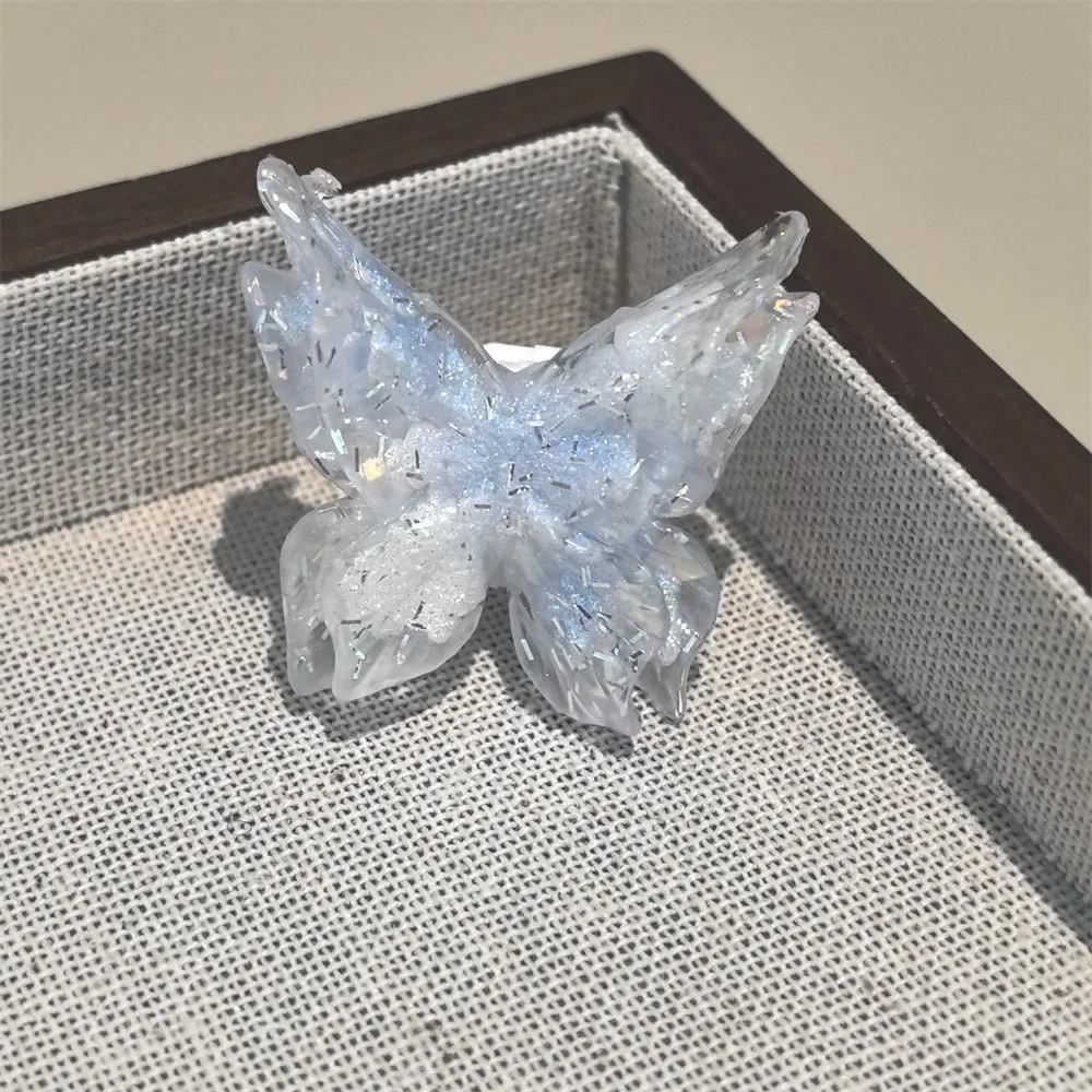 1 Stück fortschrittliche Perlen-Blumen-Schnürsenkel mit modischem Schmetterlings-Charm, DIY-Sneaker-Dekoration, einzigartiges Accessoire für Schuhdekorationen – Detail 14