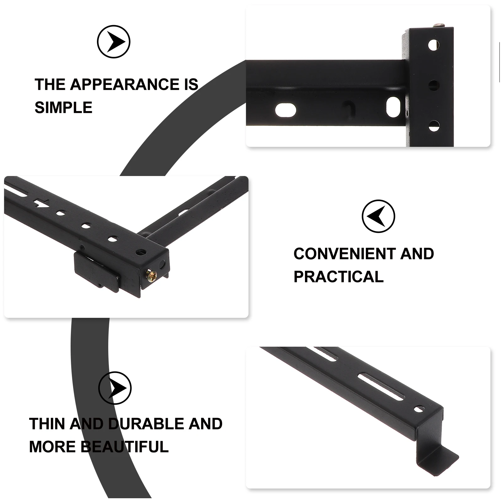 

Wall Mount Bracket Reliable Simple Install Fixed Wall Holder for 15-32 Inch Tvs Living Room Bedroom Meeting Room Coffee